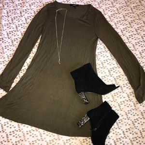 Forever 21 army green dress